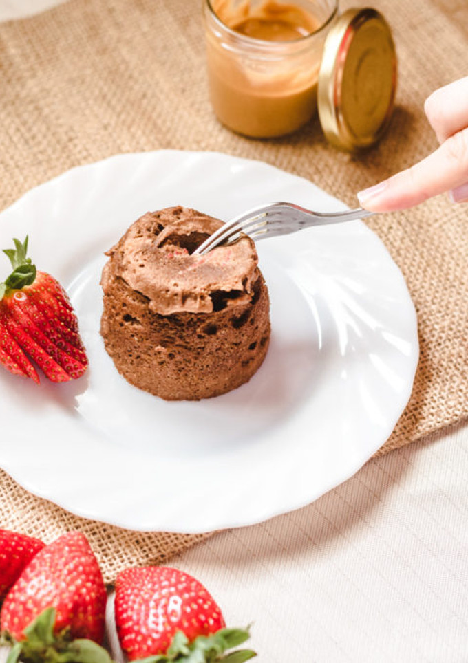 Una foto de Mug cake de chocolate saludable