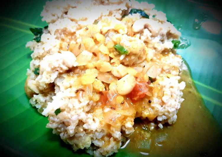 Recipe of Super Quick Homemade Samba Rava Pongal (Broken wheat)