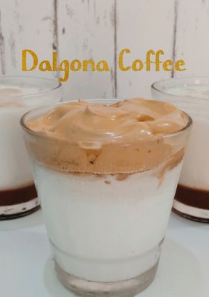 Foto resep DALGONA COFFEE (kopi susu kekinian)