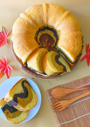 Foto resep Bolu Marbel 3 Warna