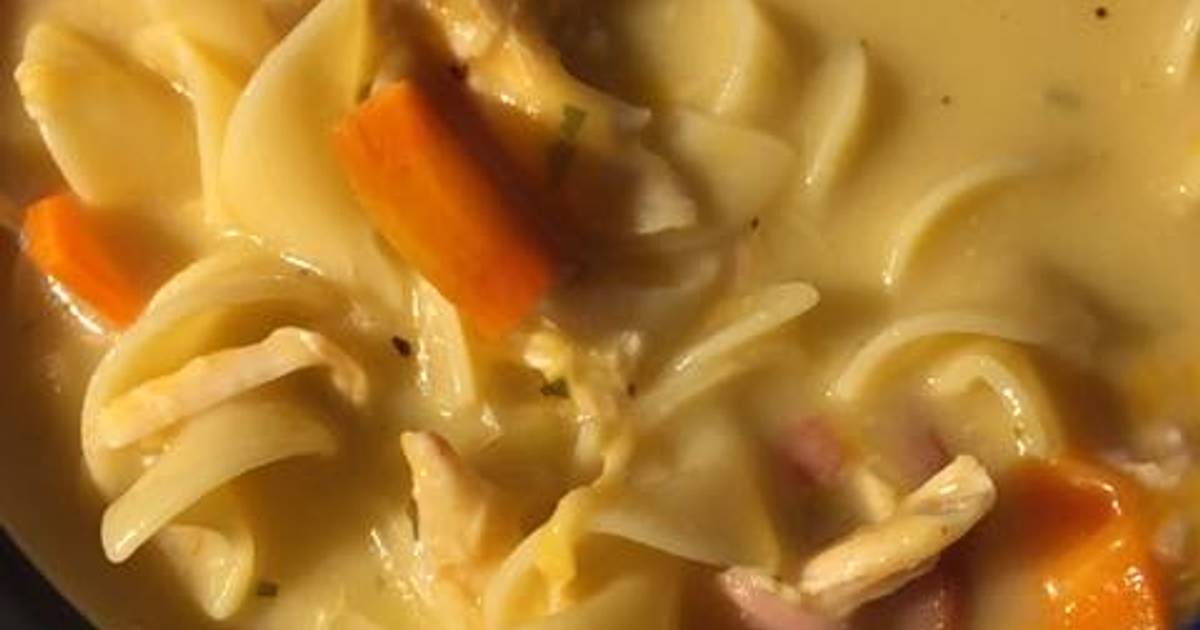 Creamy Chicken Noodle Soup Recipe by Tena M Price Cookpad