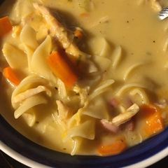 A picture of Creamy Chicken Noodle Soup.