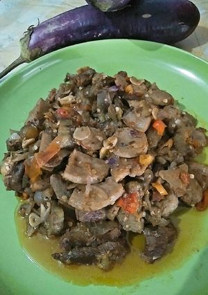 Foto resep Oseng terong,baso