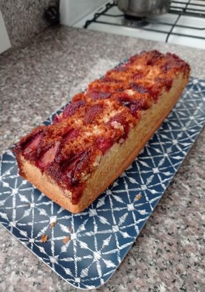 Una foto de Budín de Frutillas
