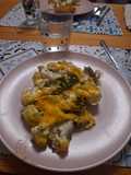 Brocolis et courgette au cheddar