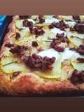 Homemade Focaccia with Sausage and Potatoes