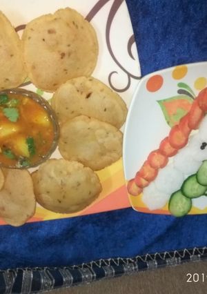 A picture of Rice flour poori.