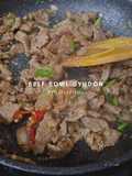 Gyudon-Japanese beef bowl dengan telur