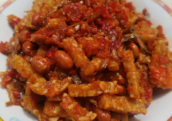 Yuk intip, Resep membuat Orek Tempe Teri Kacang Pedas  lezat