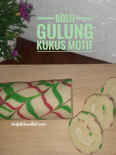 Foto resep Bolu Gulung Kukus Motif