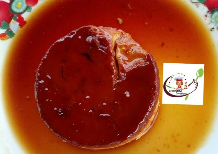 Recipe of Homemade Cream caramel custard(flan)