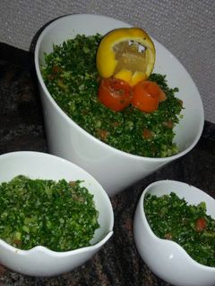 صورة لوصفة تبولة 