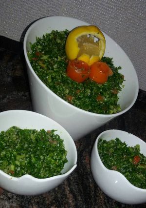 صورة لوصفة تبولة 