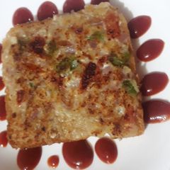 A picture of Bread pizza.