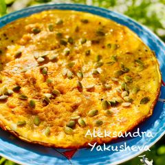 A picture of Carrot omelette.