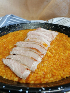 Una foto de Arroz con secreto ibérico