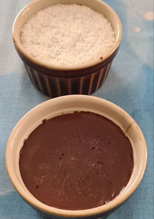 Une photo de Crème chocolat aux perles du Japon