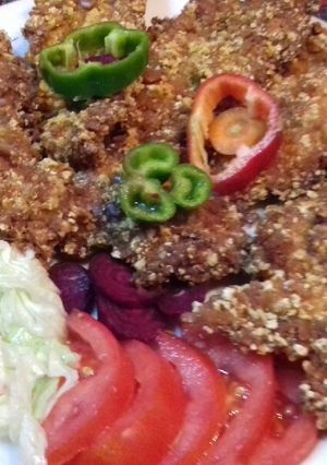 صورة لوصفة البانيه المقرمش زاي الكنتاكي بالظبط 🍗🍗🍟