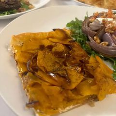 A picture of Butternut Squash and Goat Cheese Galette / Tart.