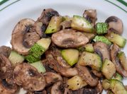 A picture of courgettes in olive oil