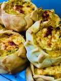CANASTITAS DE ZAPALLO CALABAZA Y BROCOLI 🎃🥦🧅🧀 (con salsa blanca)