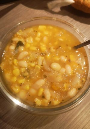 Una foto de Porotos con pilco