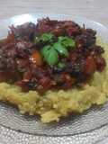 Polenta con salsa de tomate natural