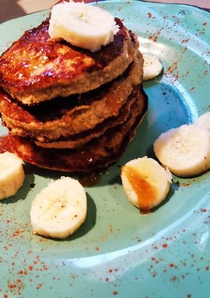 Φωτογραφία της συνταγής Pancakes με μπανάνα και βρώμη 🥞🥞🥞