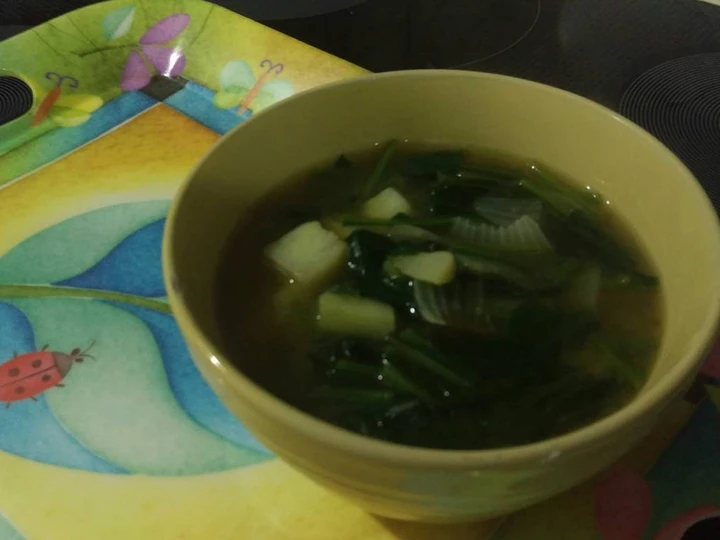 Easy Ways Make Recipes Miso Soup with Spinach &amp;amp; Potato the So Delicious So Delicious.