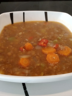 Una foto de Lentejas vegetarianas