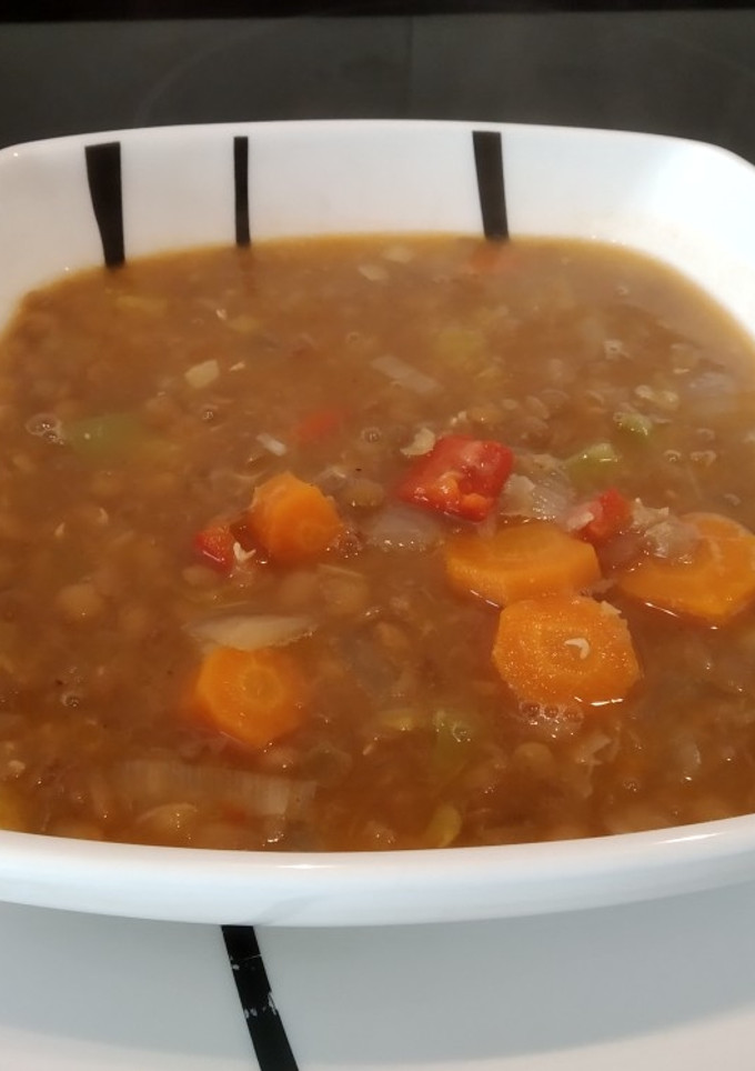 Una foto de Lentejas vegetarianas