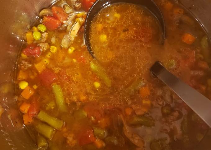 How to Prepare Quick Quick and easy instant pot veggie beef soup