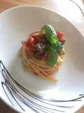 #566 Linguine con peperoncini verdi e pomodorini 🫑🍅🍝