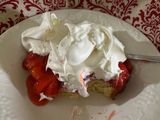 Cream Cheese Pound Cake & Strawberries