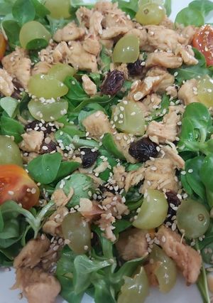 Foto principal de Ensalada templada con pollo caramelizado🥗