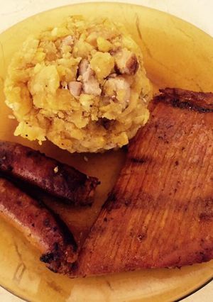 Una foto de Tacacho con cecina y chorizo