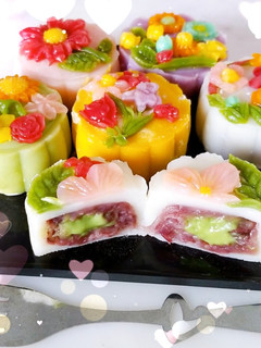 花樣冰皮月餅 的食譜成品照片