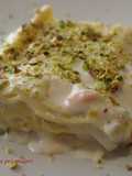 Smoked Salmon, Bechamel, and Pistachio Lasagna