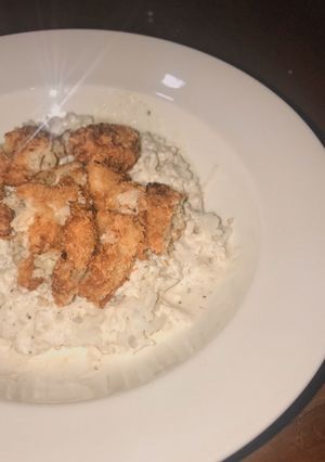 Foto resep Chicken Katsu Carbonara Rice