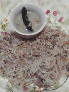 صورة لوصفة شوربة جريش + أرز بالجريش و اللحم😋💖