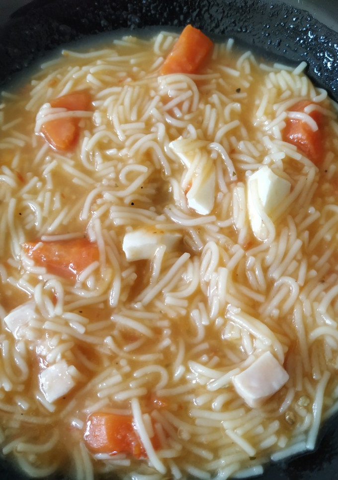 Una foto de Sopa de fideos