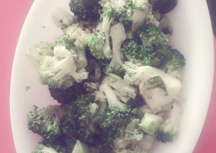Recipe of Speedy Sizzled pepper broccoli
