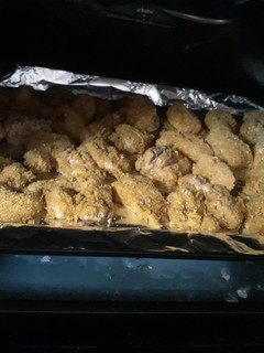 A picture of Oven baked Crispy chicken.