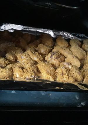 A picture of Oven baked Crispy chicken.