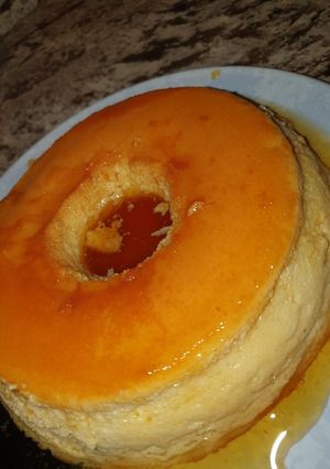Una foto de Flan casero