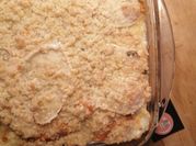 Une photo de crumble courgette