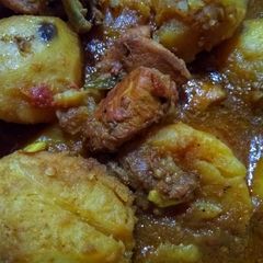 A picture of Chicken curry.