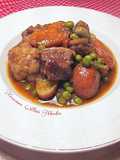 Ternera estofada con patatas baby, verduras y setas congeladas