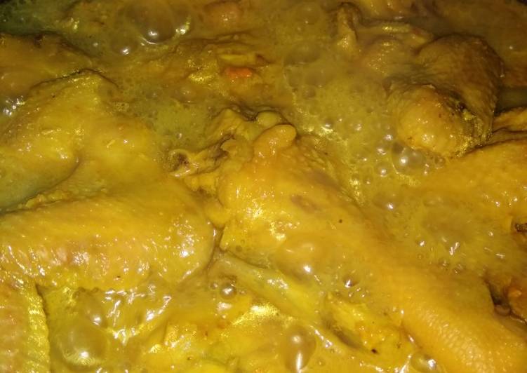 Langkah Mudah untuk Membuat Ayam ungkep kuning yang Enak