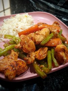 Una foto de Pollo estilo oriental